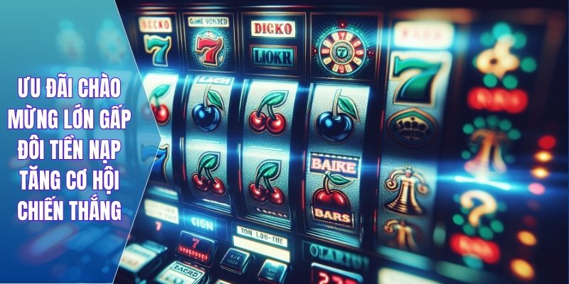 Ưu đãi chào mừng lớn gấp đôi tiền nạp tăng cơ hội chiến thắng